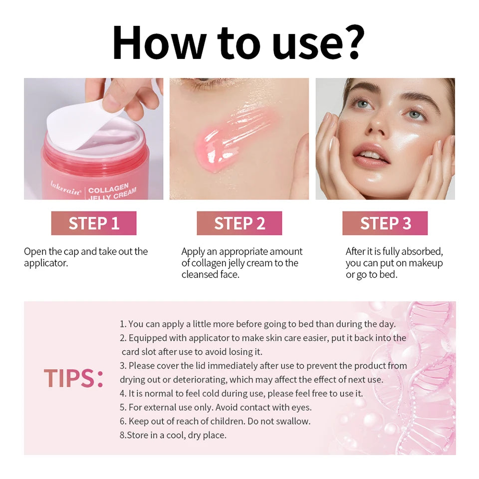 Salmon DNA PDRN Pink Peptide Serum with Collagen Jelly Cream