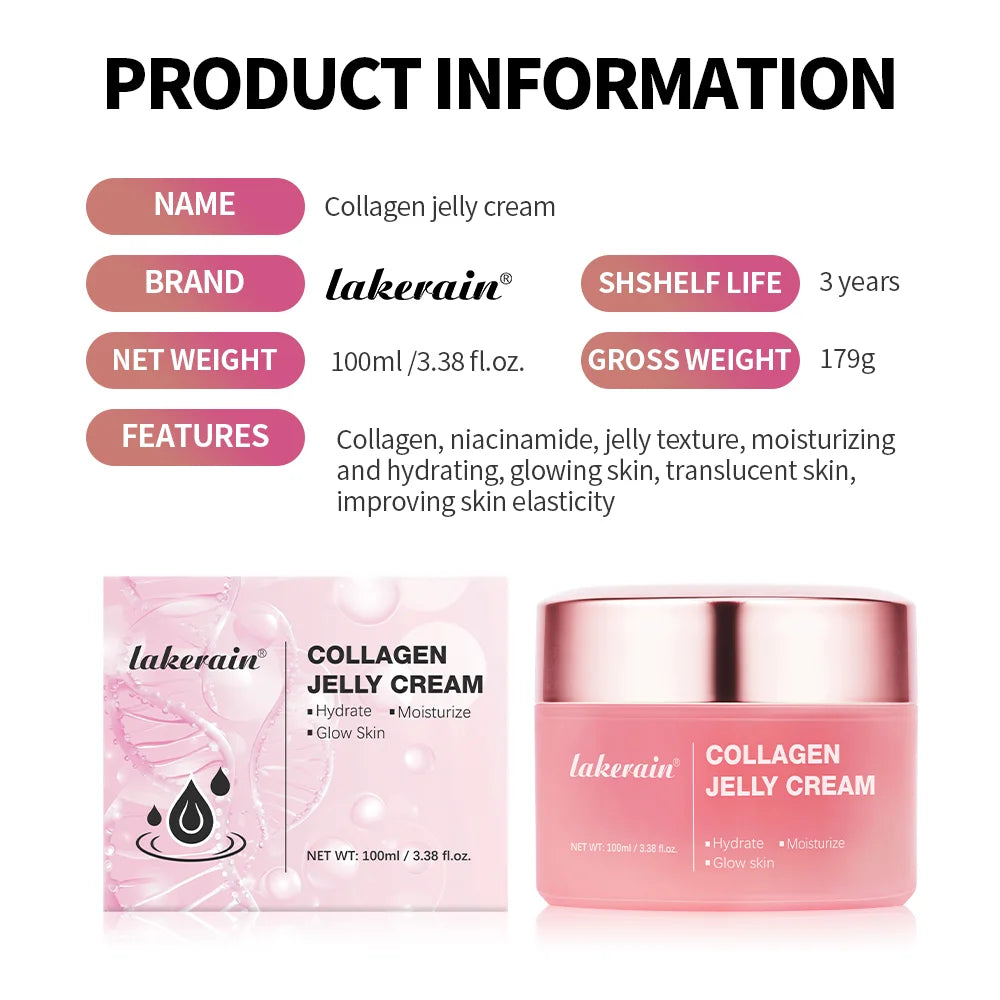 Salmon DNA PDRN Pink Peptide Serum with Collagen Jelly Cream