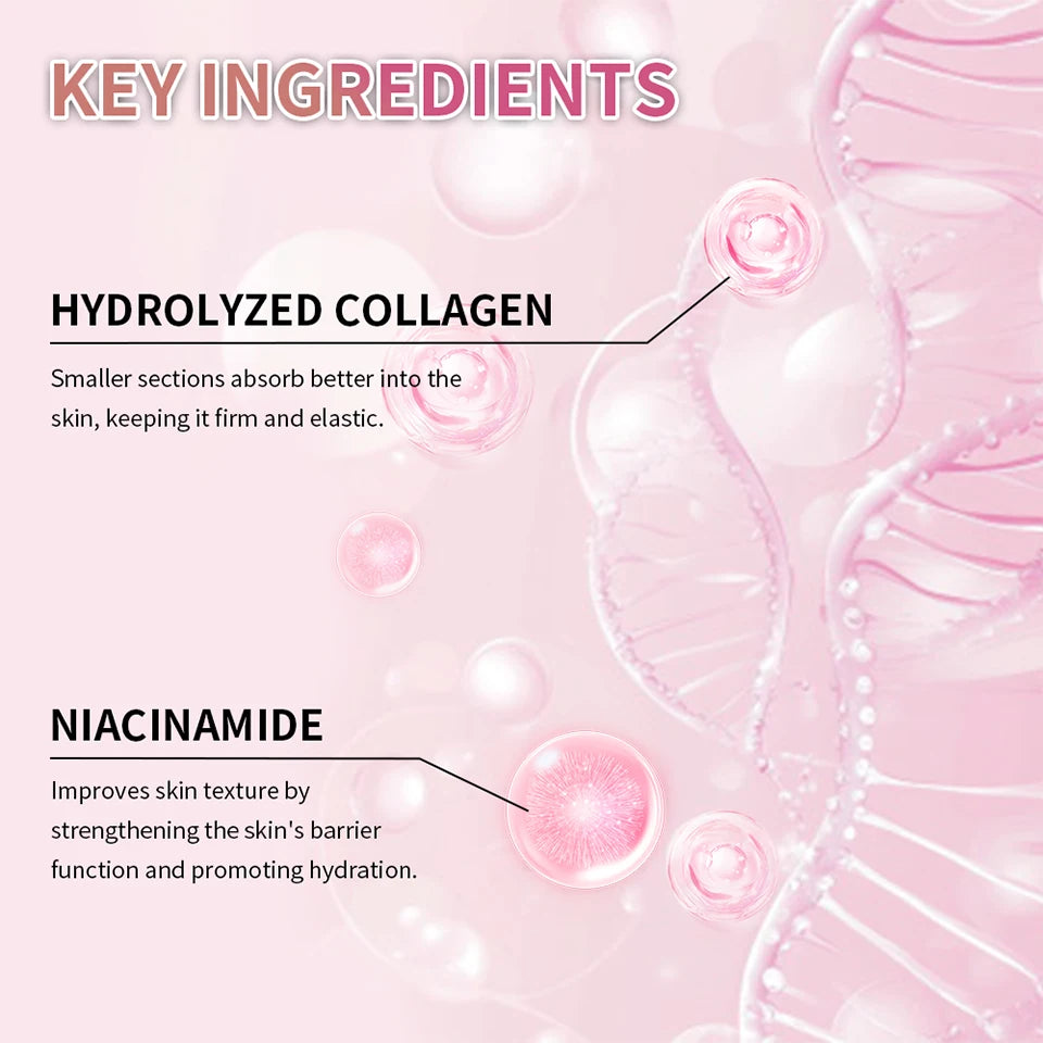 Salmon DNA PDRN Pink Peptide Serum with Collagen Jelly Cream